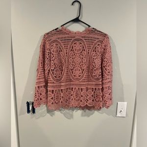 Pink Lace Blouse